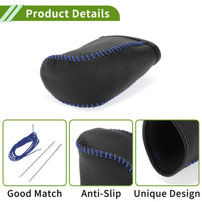 Pebbled Black Blue Car Gear Shift Knob Cover for Dodge Journey (2011-2020)
