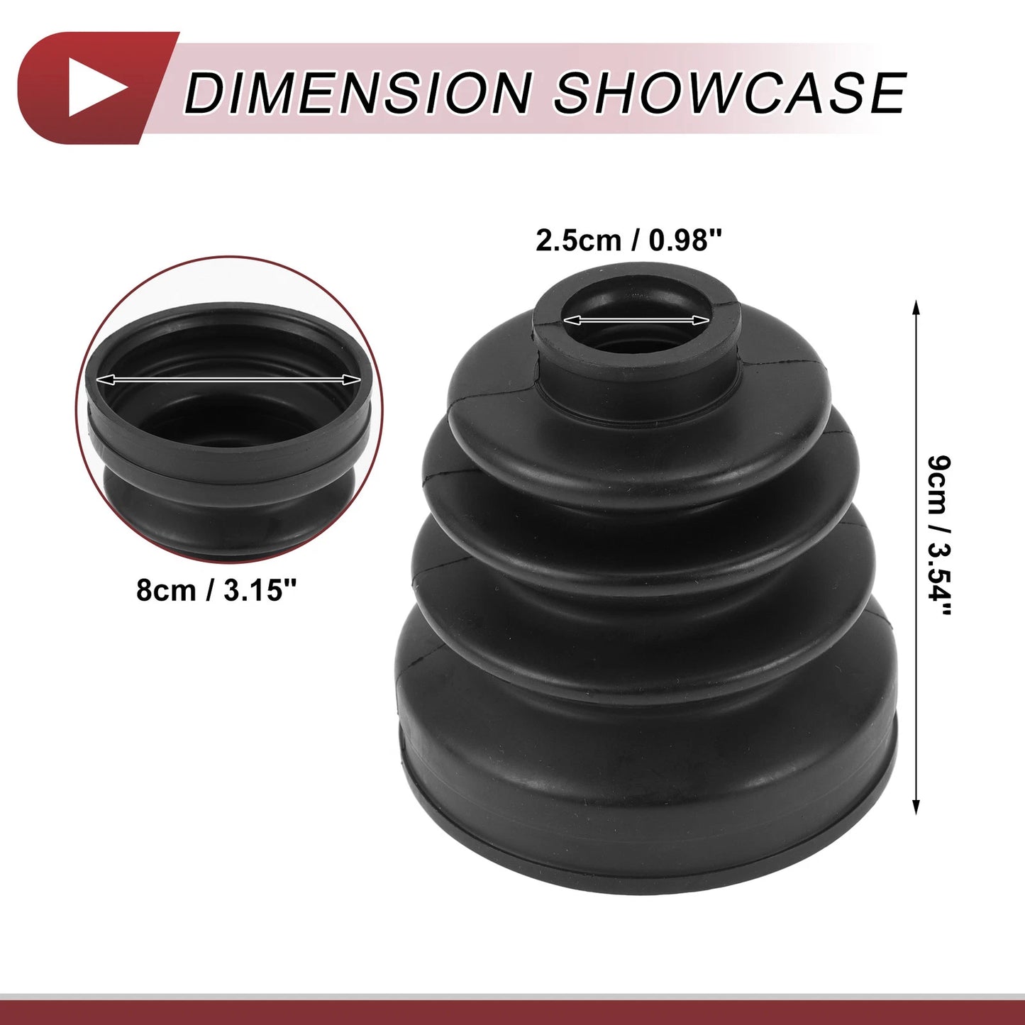 Inner CV Joint Boot Kit with Clamps for Honda CR-V (1997-2000)