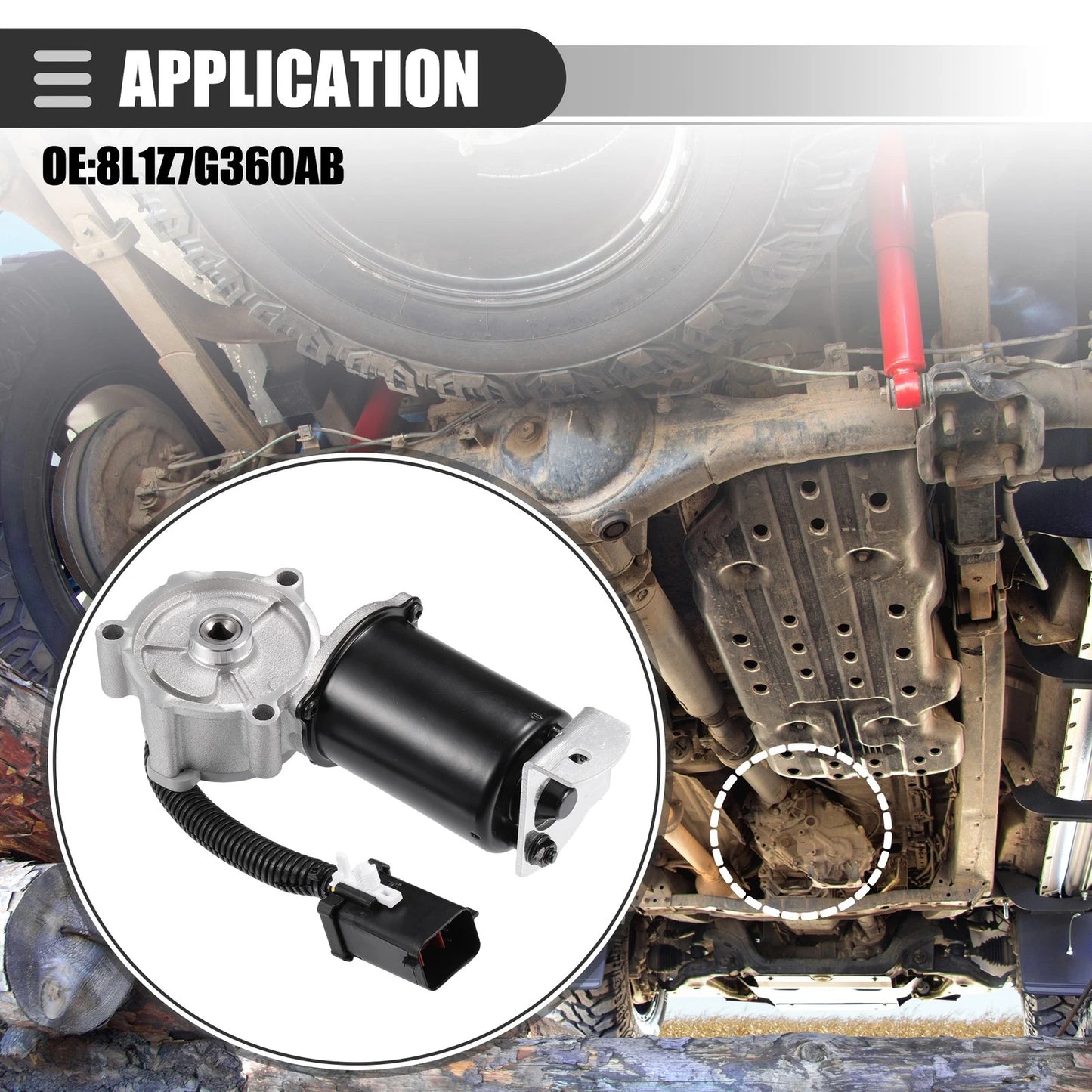 Transfer Case Motor for Ford F-150 (2009-2011) Silver Tone