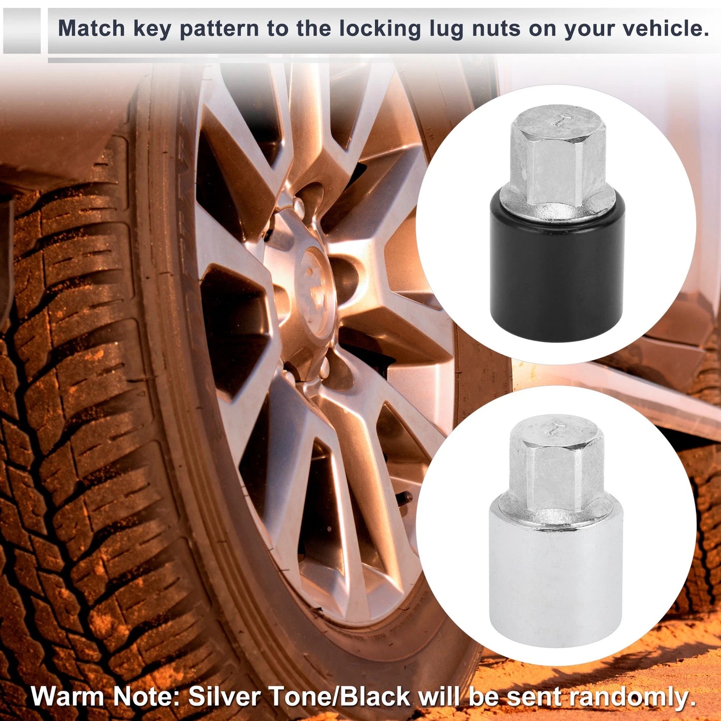 Wheel Lock Lug Nut Antitheft Key for Toyota