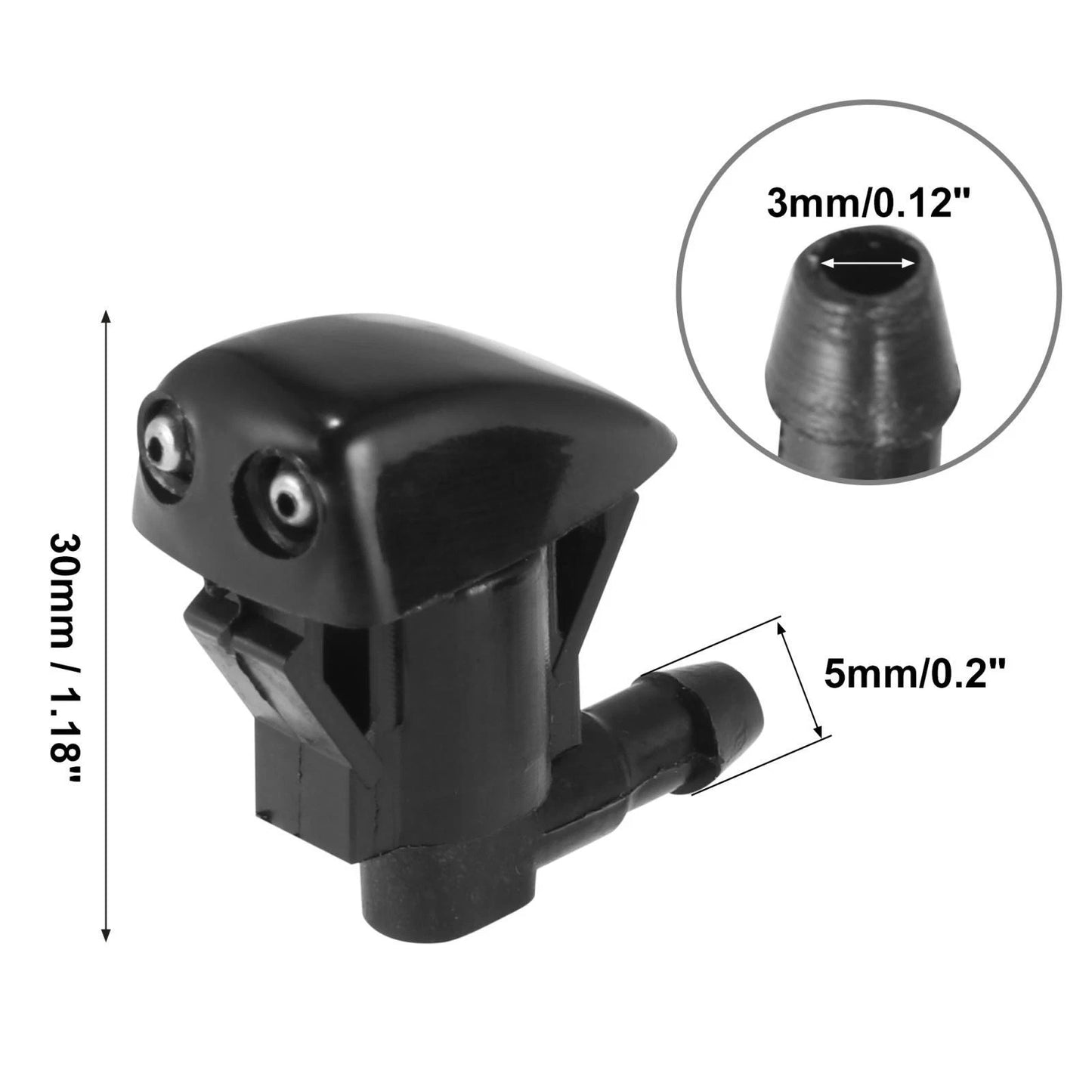 2 x Front Windshield Washer Nozzles for Jeep Grand Cherokee (2005-2016)
