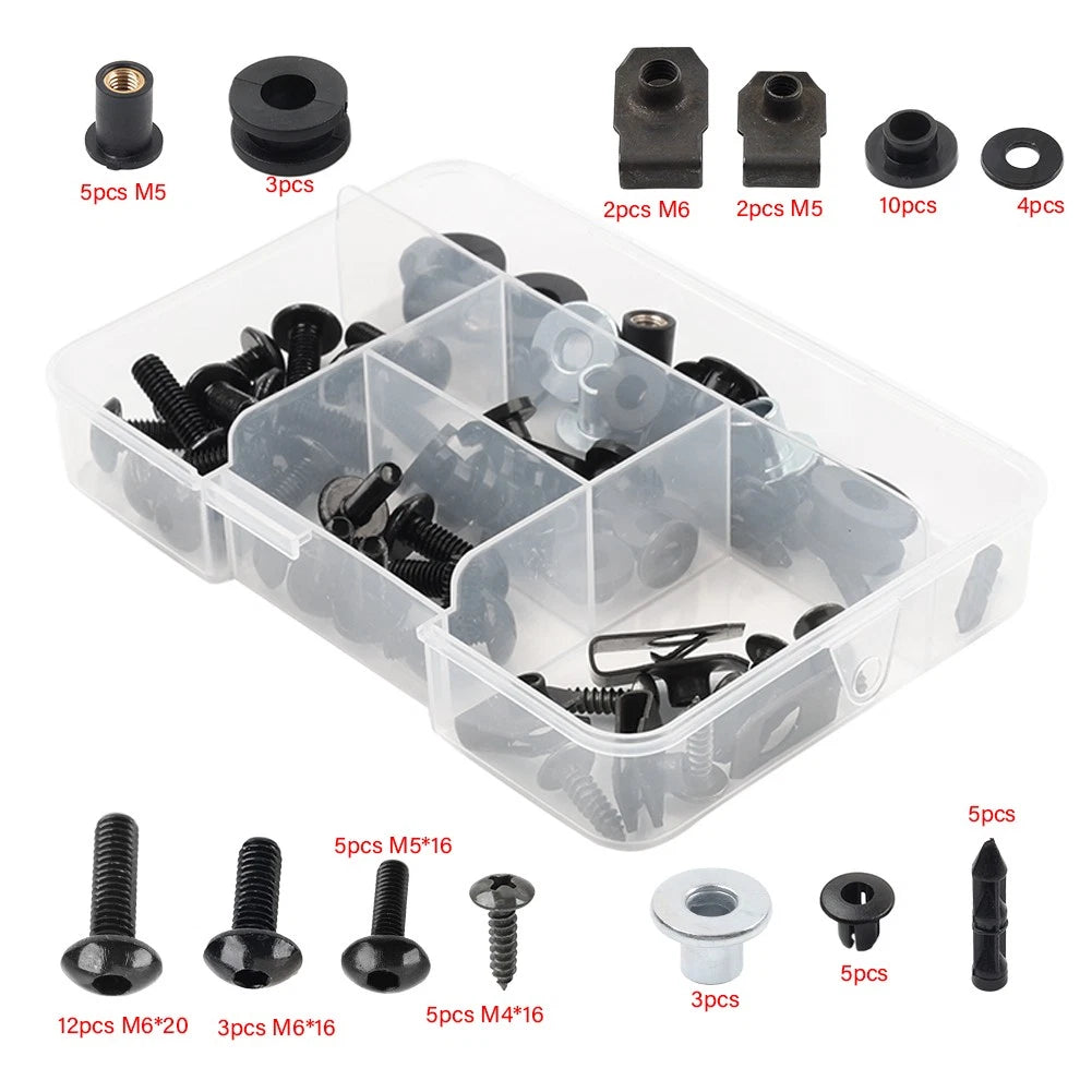 Fairing Bolts Kit  Screws for Honda CBR1000RR (2012-2016) Black
