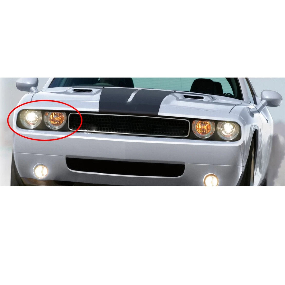 Front Right Headlight Bezel Trim for Dodge Challenger (2008-2014)