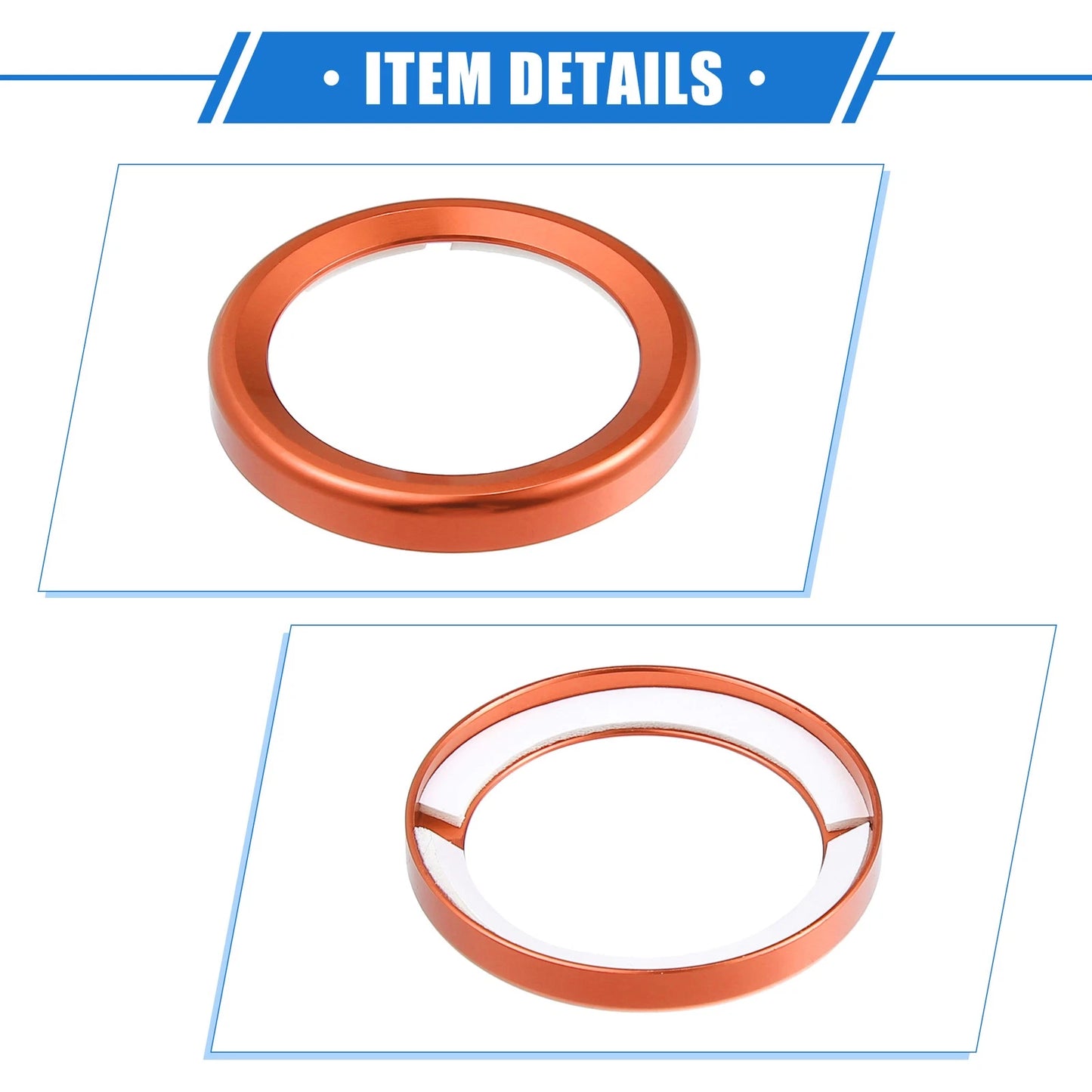 Orange Push Button Cover Trim for Ford Maverick (2022-2023)