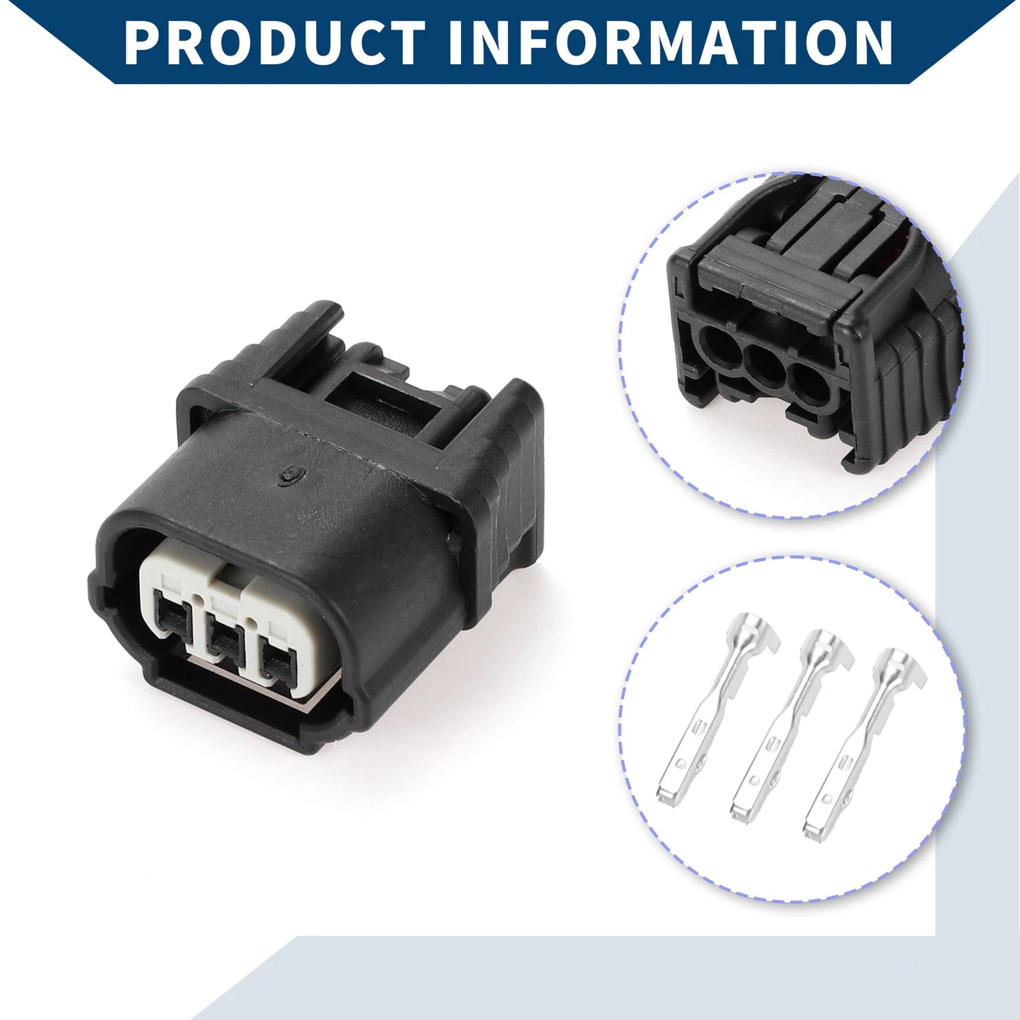 3Pin Fog Light Assembly Connector Plug for Honda & Acura (2010-2015)