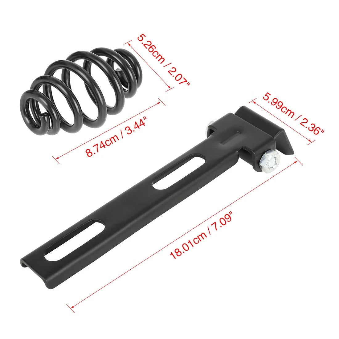 Bracket / 3.5" / Seat Bracket Spring Mount Kit for Motorcycle