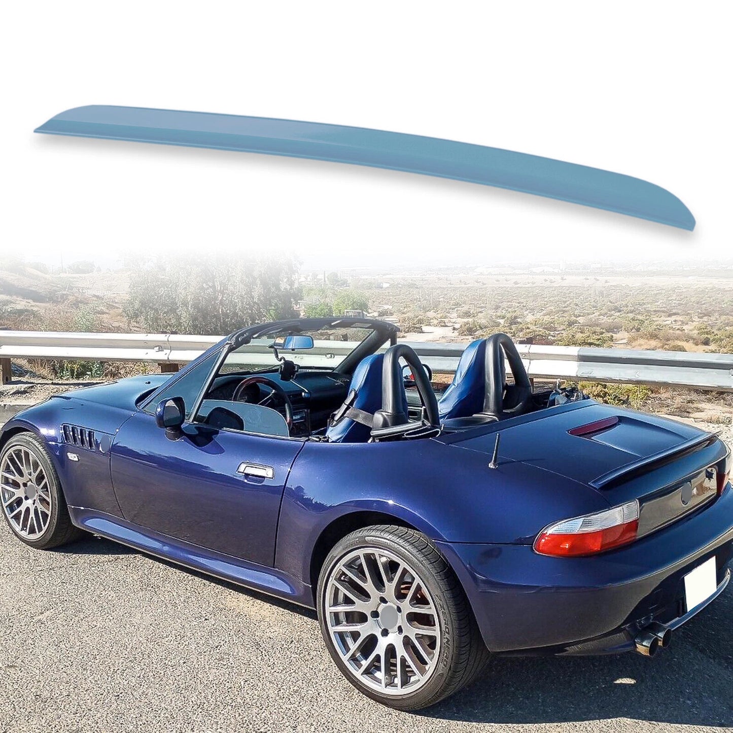 Boot Lip Spoiler for BMW Z3 (1996-1998) Atlanta Blue 306