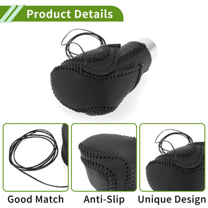 Black Faux Leather Gear Shift Knob Cover for Toyota CH-R (2018-2022)