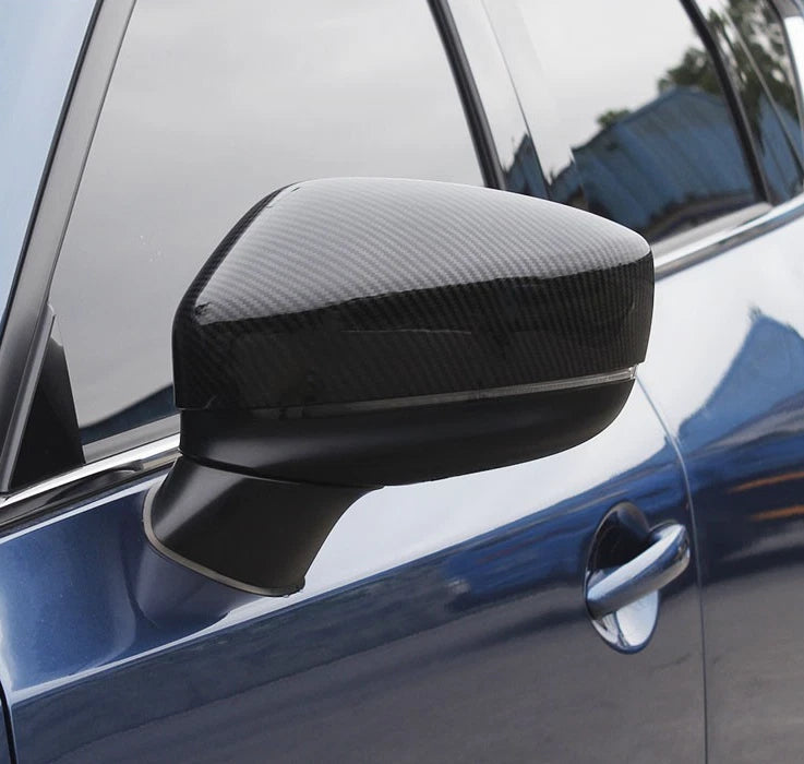 Fiber Rearview Side Outer Mirror Covers for Mazda CX-5 (2017-2021)