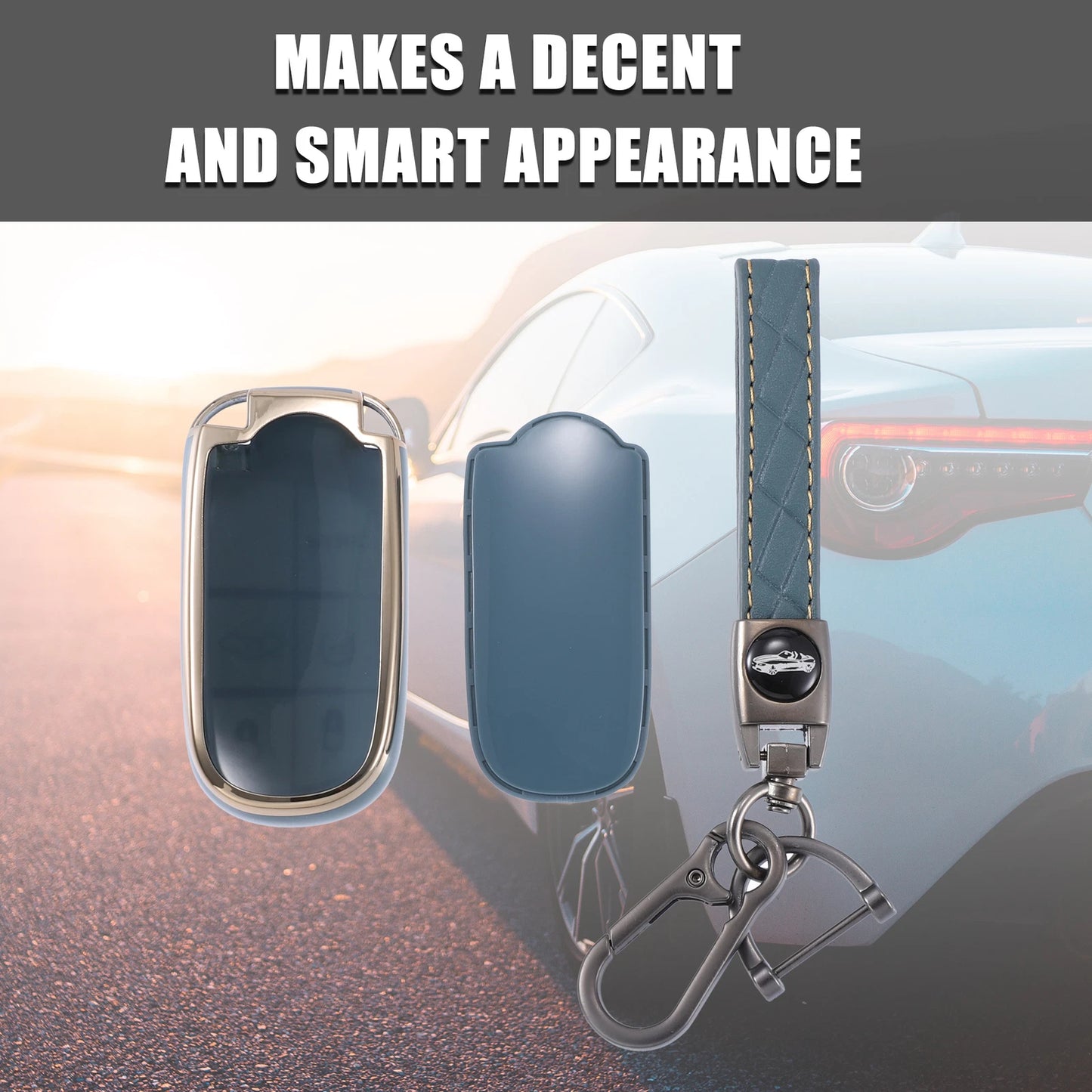 Smart Key Fob Case Cover for Jeep Grand Cherokee Renegade (2011-2023)