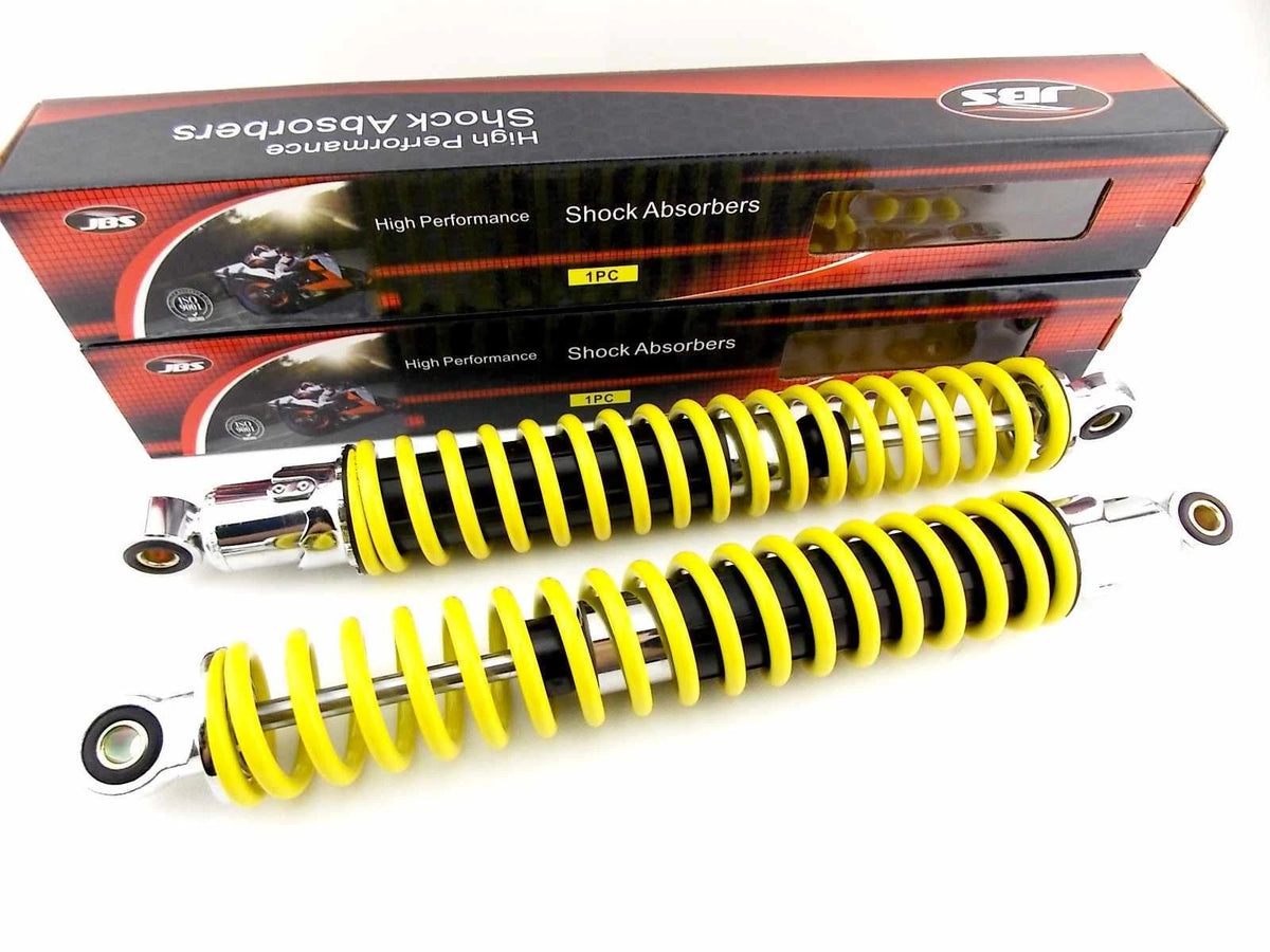 400mm Yellow/Chrome Rear Shock Absorbers for Honda XL125S