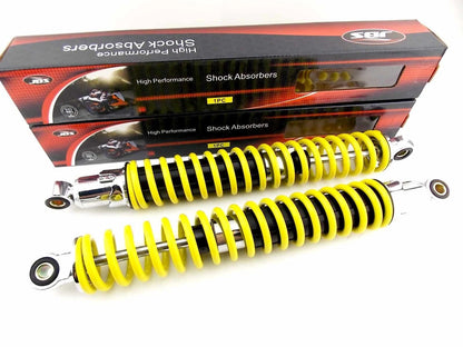 400mm Yellow/Chrome Rear Shock Absorbers for Honda XL125S
