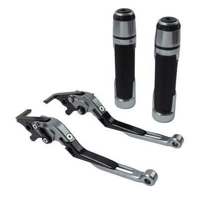 Handlebar Grips & Brake Clutch Levers Set for Kawasaki ZX1400 ZX14R ZZR1400