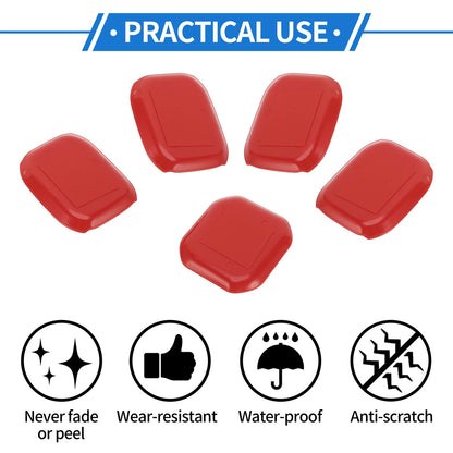 5 Pcs Door Bowl Cover Trim for Jeep Wrangler JL (2018-2022) - ABS Red