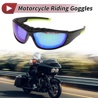 1Pc Goggles Motorcycle Green Lens Black Frame Tri-acetel Cellulose for MakeModel