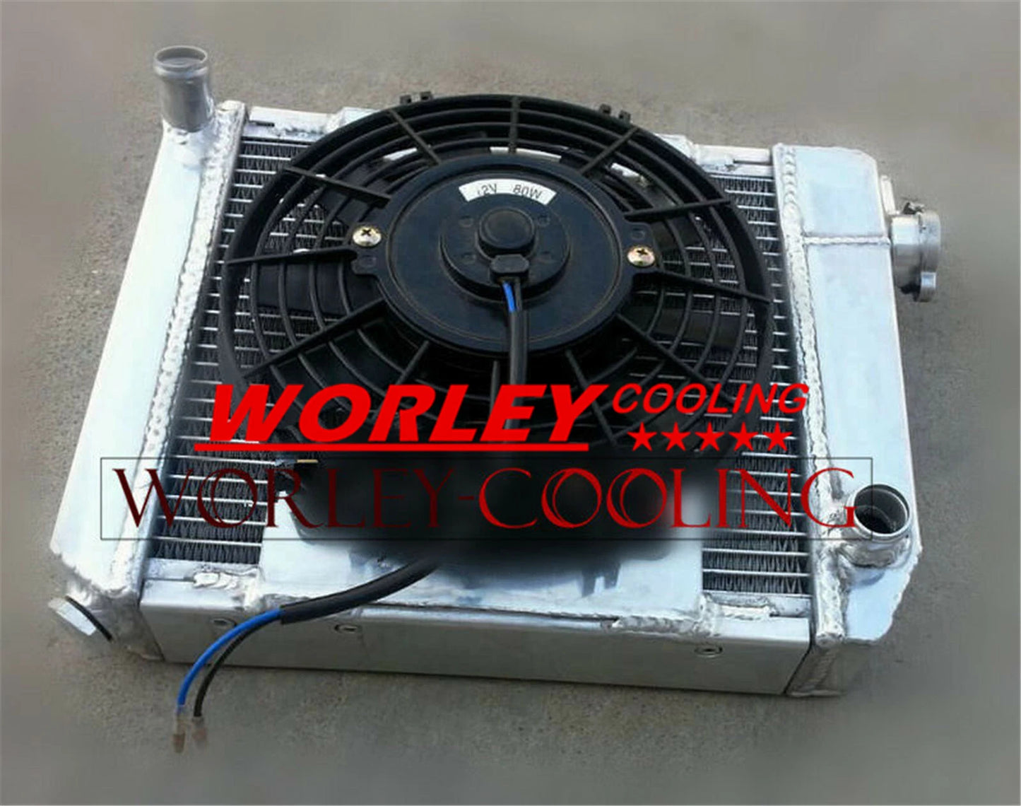 VIC-4ROW Aluminum Radiator & Fan for Austin Rover Mini 1275 GT (1959-1997)