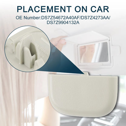 Makeup Mirror Cover Sun Visor Clip for Ford Edge (2015-2023)
