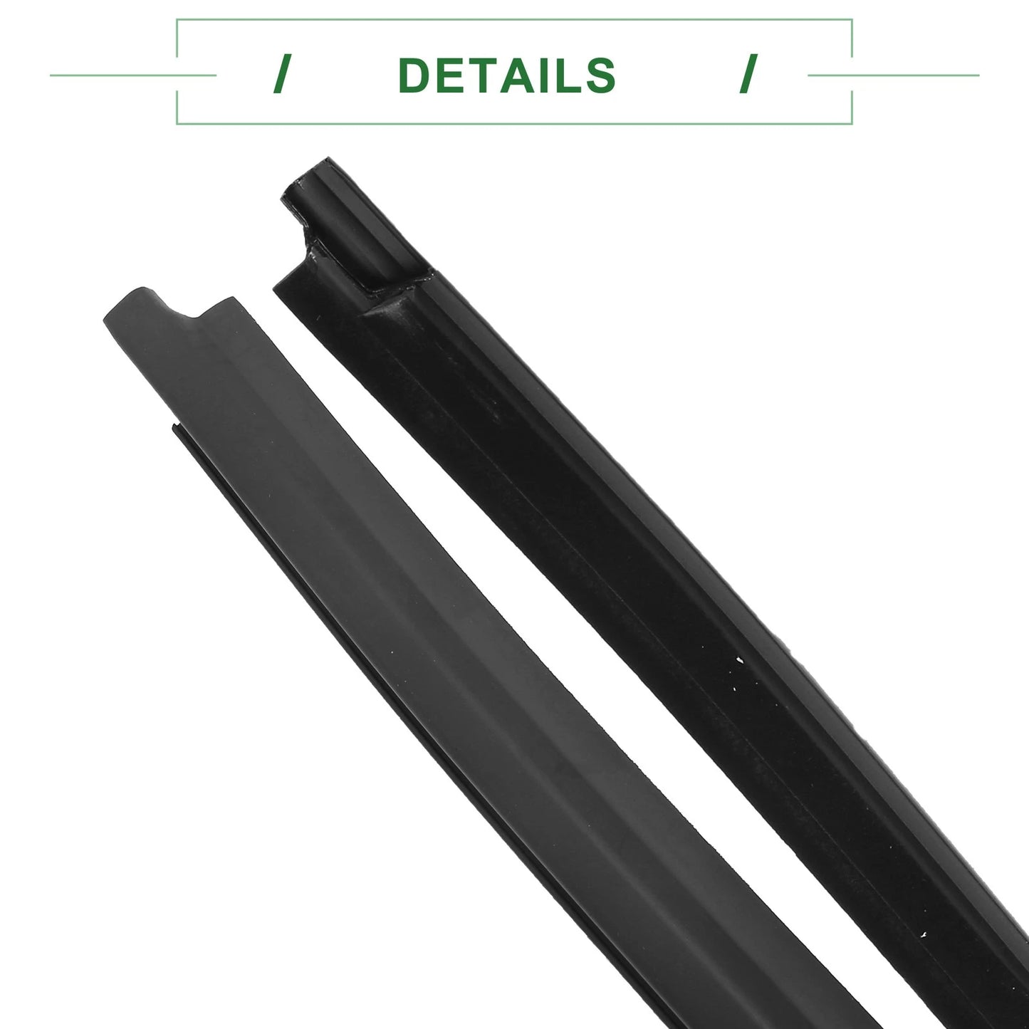 2 x Front Left & Right Weatherstrip Window Seals for Toyota Hilux Vigo (2005-2014)