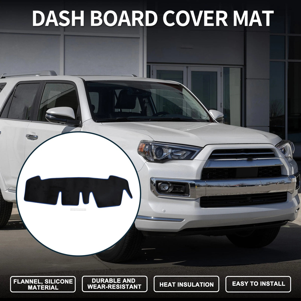Dashboard Cover Mat for Honda N-ONE JG3 JG4 Sun Protector Black Blue (2012-2022)