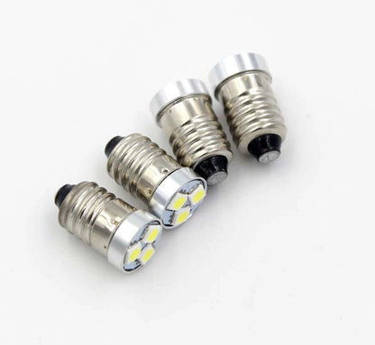 4pcs E10 LED Bulb 200LM For 2/3/4 C/D Flashlight Light Bike Lamp 3V 4.5V 6V 12V