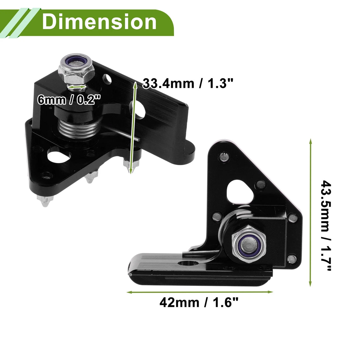 Motorcycle Foot Pegs for Honda CRF50 Black Footrests (2004-2023)