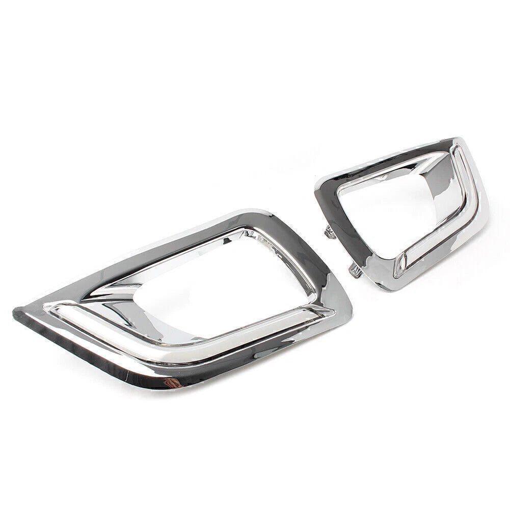 1 Pair DRL LED Daytime Running Light Fog Lamp Bezel for Nissan Navara (15-16)
