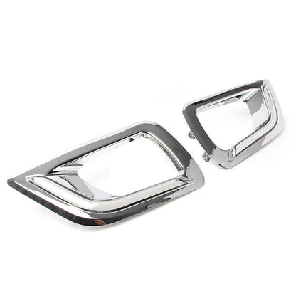 1 Pair DRL LED Daytime Running Light Fog Lamp Bezel for Nissan Navara (15-16)