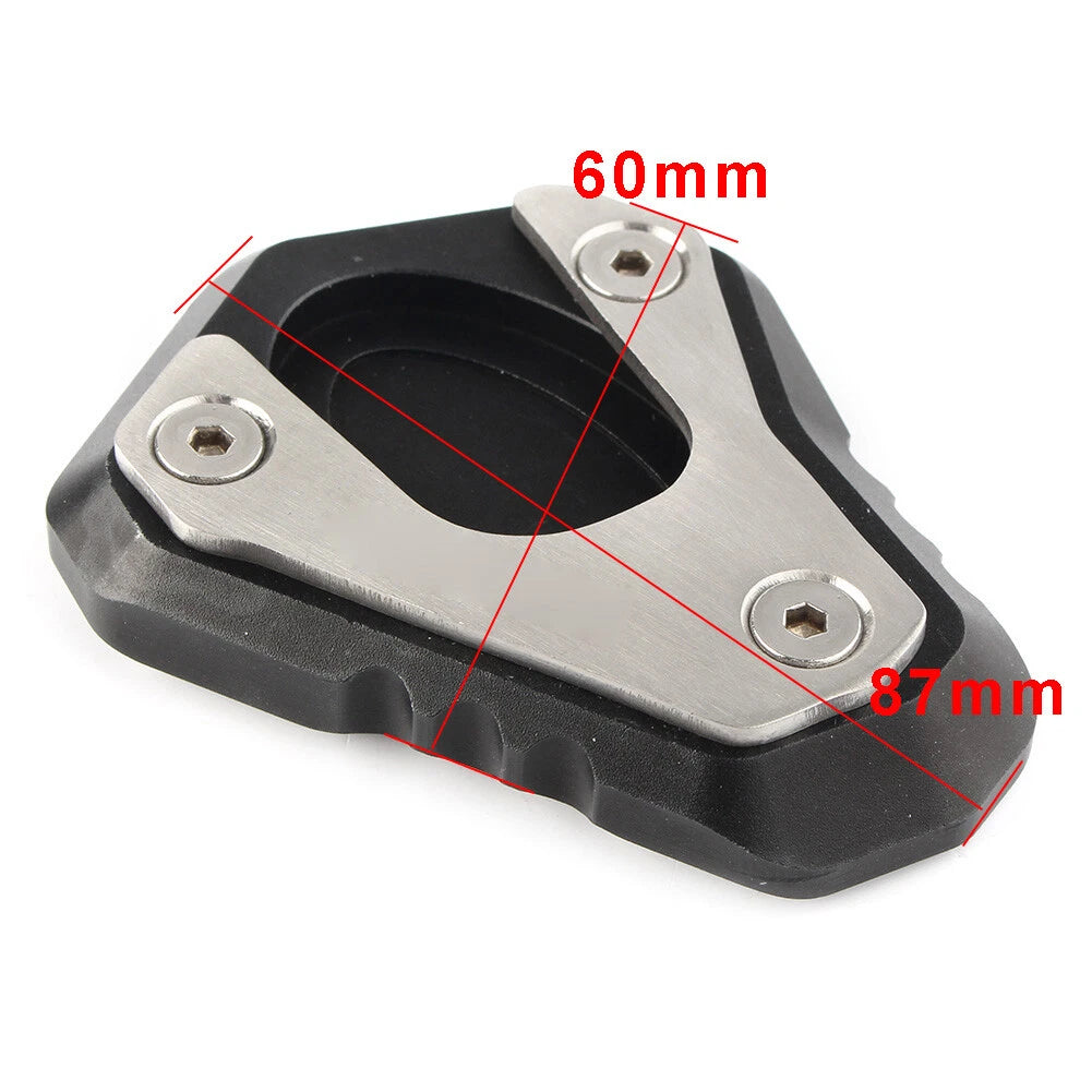 Kickstand Foot Plate Pad for Kawasaki ZX-6R/Ninja (2009-2017) Black