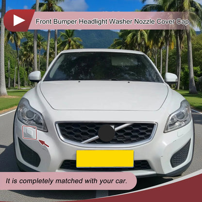 Front Right Bumper Trim Nozzle Cover for Volvo C30 (2010-2013) Black