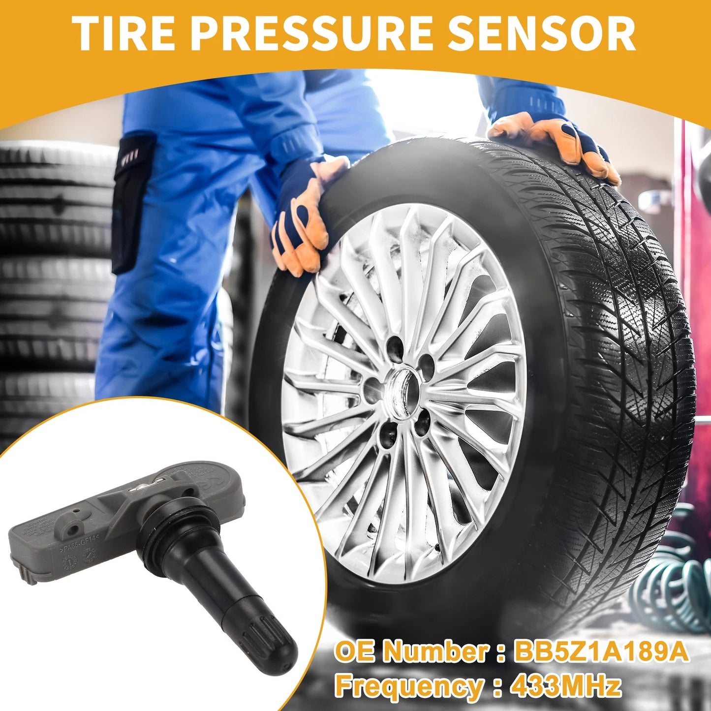 Tire Pressure Sensor for Ford Escape (2015-2019) TPMS 1 x 433MHz