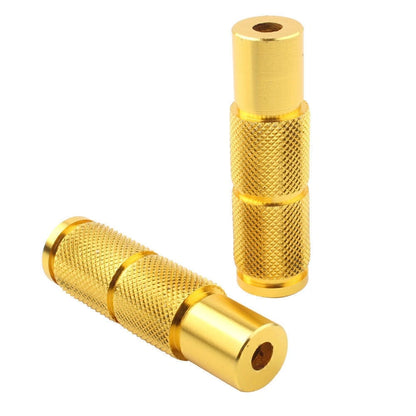 Universal Motorcycle Bike Pegs Footpegs Rear Set Pedals for Racing Yellow