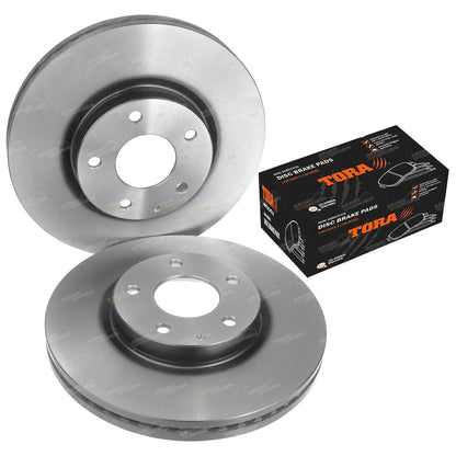 Front Disc Brake Rotors + Pads Kit for Mazda 6 GJ GL (2012 - 2019)