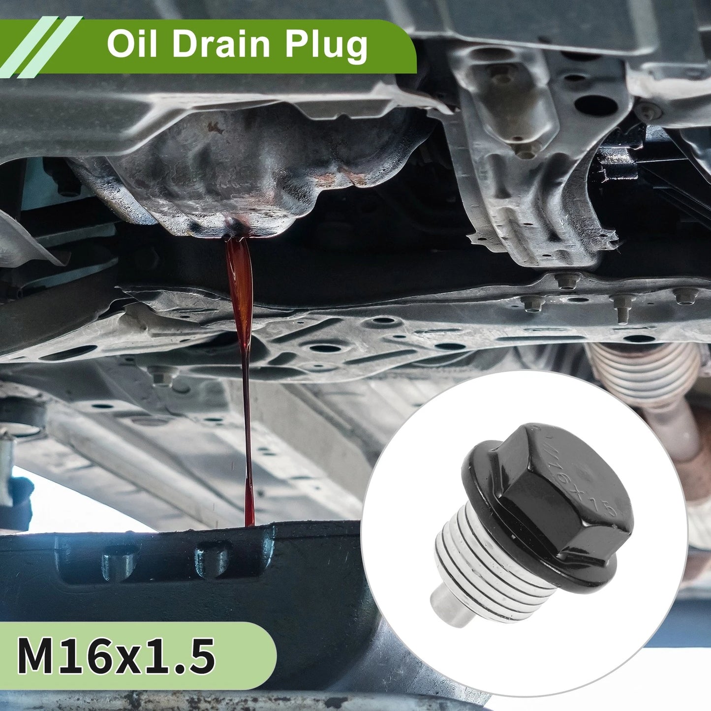 M16x1.5 Aluminum Oil Drain Plug W/ Gasket 2 x for Car/Motorcycle