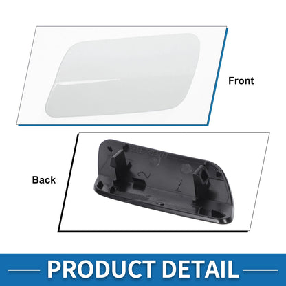 Front Left Side Bumper Headlight Washer Nozzle Cover Cap for BMW 640i White