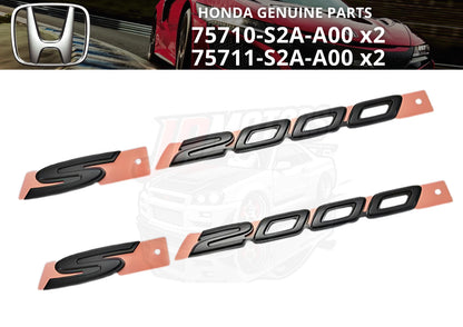 Fender Side Black Emblem LR Set for Honda S2000 (1999–2009)
