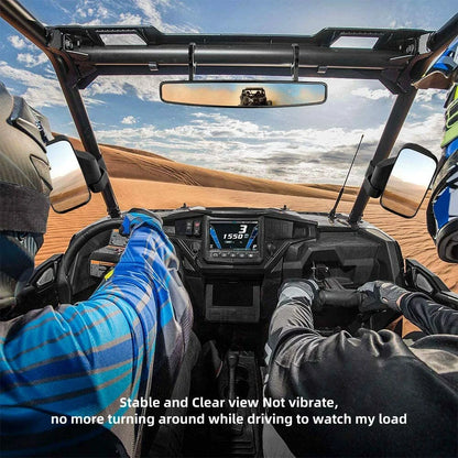 UTV Rear View Side Mirrors 1.75" 2" Roll Bar for Polaris Ranger RZR, Yamaha
