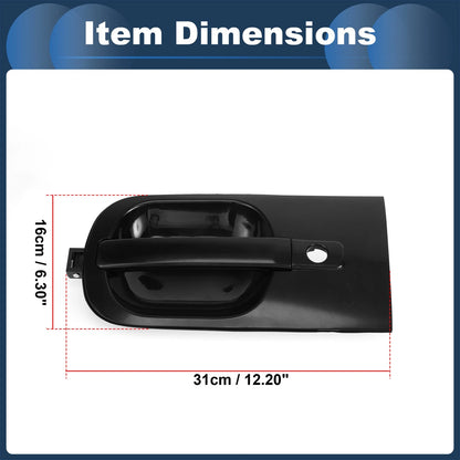 Front Left Exterior Door Handle for Hyundai H1 STAREX (2007-2009) Black 1 x