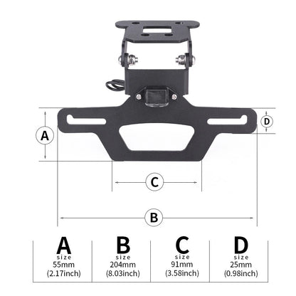Tail Tidy Eliminator Plate Holder for Kawasaki Ninja 400 (2018–2024)