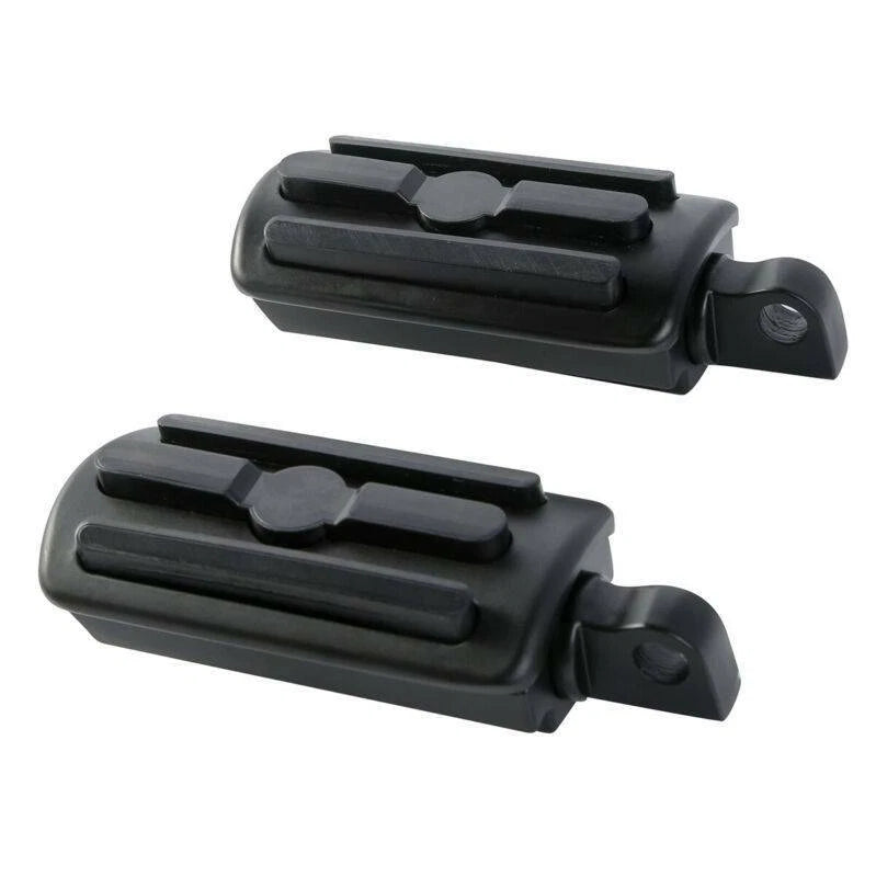 1-1/4" Matte Black Angled Highway Engine Guard Foot Peg Mount for Harley