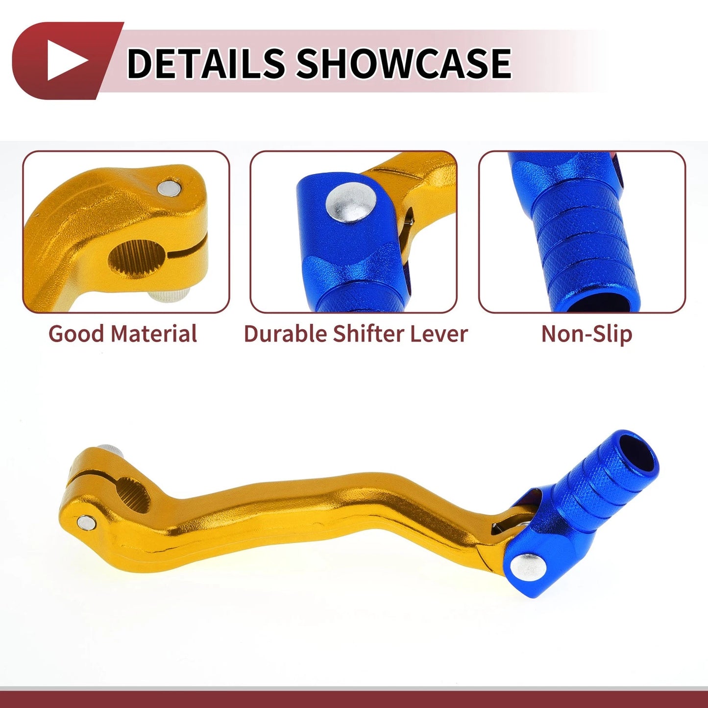 Shifter Lever Folding for Bosuer M4 Gold Tone Blue Head