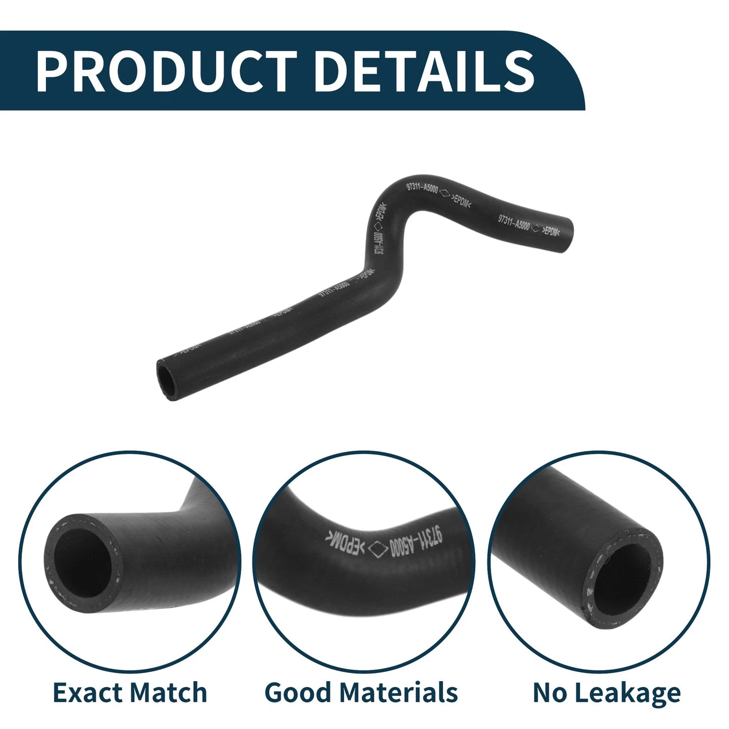 Radiator Hose for Kia Ceed Pro (2011-2016) Rubber Warm Air Inlet Pipe