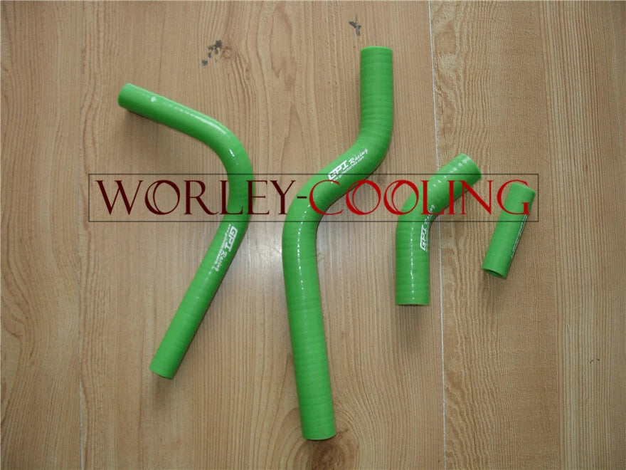 Silicone Radiator Hose Kit for Kawasaki KX250F/KXF250 (2004-2005) Green