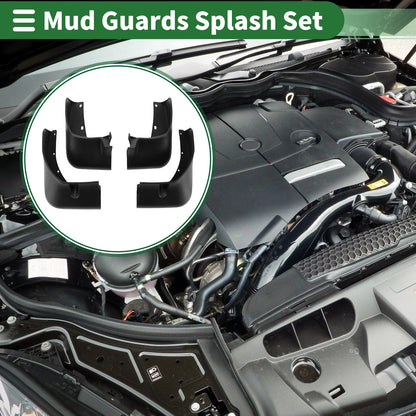 Mud Flaps Splash Guards 1 Set for Nissan Tiida (2016-2021)