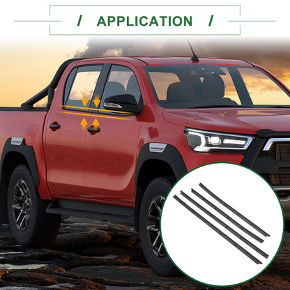 4 x Weatherstrip Window Seal for Toyota Hilux Vigo (2005-2014)