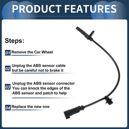 ABS Wheel Speed Sensor for Ford Transit 150 2015-2019 Rear