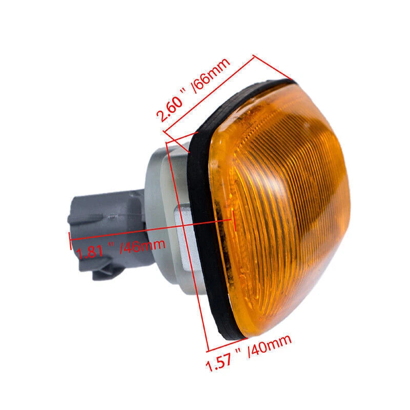 2 x Side Fender Marker Turn Signal Lights for Toyota Land Cruiser LC100 (1998-2006)