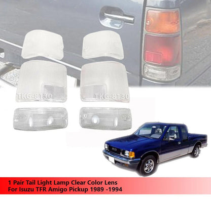 Rear Tail Light Lenses for Honda Passport, Isuzu Pickup, Amigo (1989-1994)