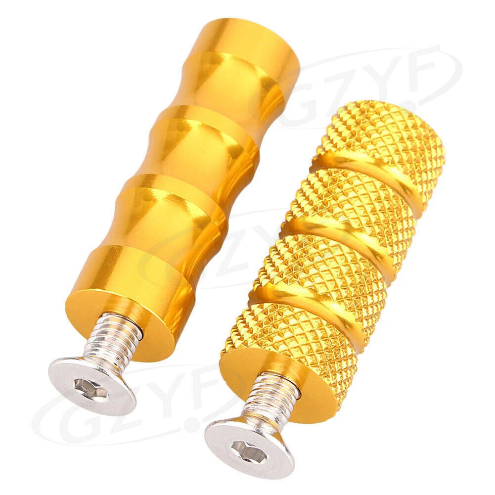 CNC Aluminum Gold Rearset Footrests Foot Pegs for Universal