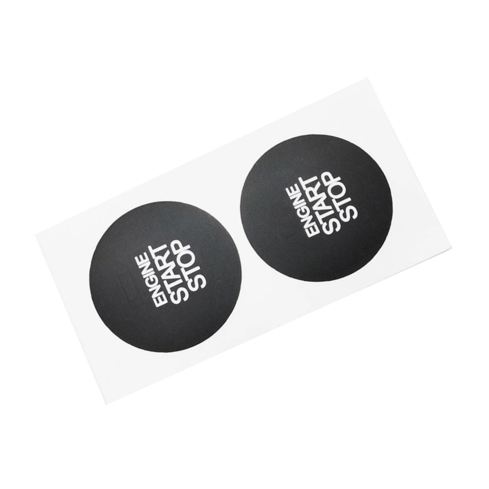 2 x Ignition Stop Switch Button Repair Sticker Vinyl for Hyundai ix35