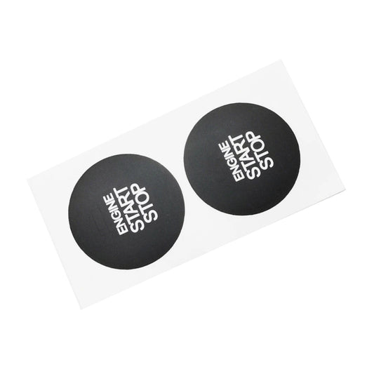 2 x Ignition Stop Switch Button Repair Sticker Vinyl for Hyundai ix35